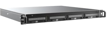 TERRAMASTER U4-500 NAS-lagring - 4 fack Core i3 1215U ultrakort 1U rackmonterad NAS, 8 GB DDR5 RAM, dubbla 10GbE-portar, nätverksansluten lagring med högsta prestanda för företag (disklös)