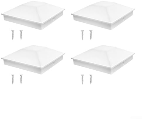 4 x 4 tappi per pali di recinzione in legno, protegge dai danni causati dalle intemperie, copertura impermeabile in plastica PP per esterni e pali di recinzione (4 pezzi)