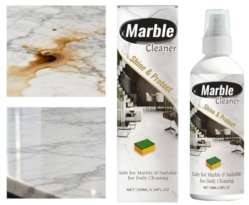 Limpiador de azulejos, 100 ml Granito Pulido Para Uso Seguro Diario, Limpiador Para Encimeras De Cocina Y Cuidado De Piedras, Para El Cuidado Diario De Piedra De Jabón De Cuarzo Interior Y Exterior