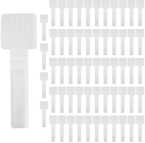 60 Unidades De Organizador De Cables Para Escritorio - Sujetacables Para Escritorio, Pinzas Para Cables, Clips Para Cables, Fijación De Cables Para Tv, Guirnaldas Luminosas - Blanco