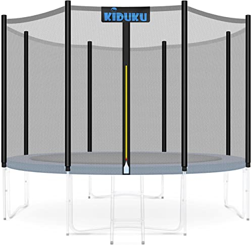 KIDUKU Trampolin Ersatznetz Sicherheitsnetz Trampolinersatznetz Ø 244 305 366 427 cm (244 cm - 6 Stangen)