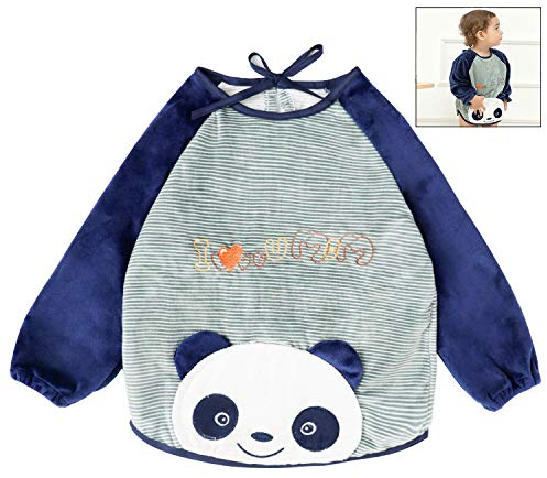 iwobi Baby Lätzchen mit ärmeln - Essen und Play Smock Schürze für Kleinkinder von 6-36 Monate