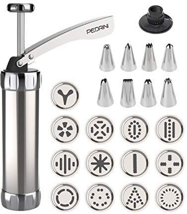 Pedrini siringa per biscotti, il biscottiere, in acciaio inox