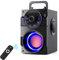 Altavoces Bluetooth, Inalámbrico Portátil con Subwoofer, Graves Pesados, Luces LED, Radio FM, Control Remoto, Reproductor de MP3, Potente Adecuado para Viajes, Interiores y Exteriores