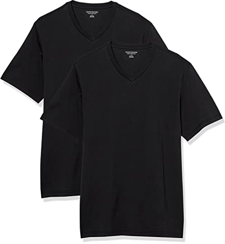 Amazon Essentials herr Kortärmad v-ringad t-shirt med normal passform (finns i stor och lång)
