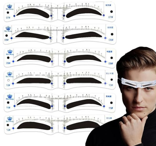Modello per sopracciglia, stencil per sopracciglia | Modello per sopracciglia per principianti Stencil per sopracciglia per principianti Facile modellatura, strumento di trucco pigro per uomo, per t