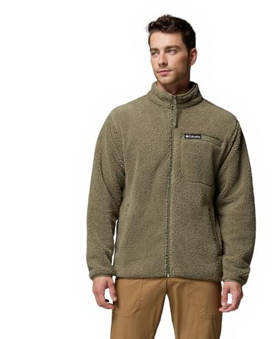 Columbia Herren Rugged Ridge High Pile Full Zip Full Zip Fleecejacke, Steingrün, XXL