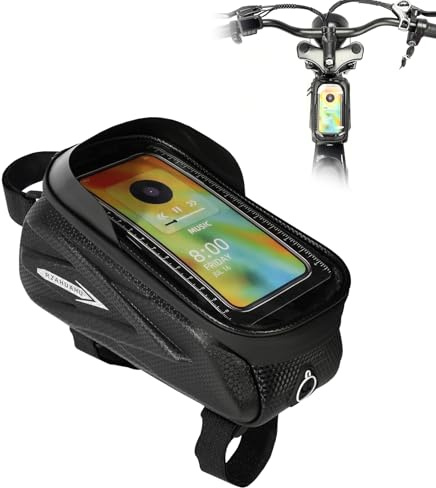 Sac de Cadre Avant E-Bike pour Ridstar Q20 Rangement Téléphone Gris | Rangement Avant, Téléphone et Outils, Housse Batterie, pour Ridstar Q20 E-Bike