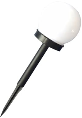 Angoily 4 piezas Lámparas Solares LED para Jardín Bola Redonda Blanca Iluminación Exterior Césped Patio Energía Solar sin Cables