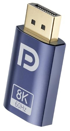 Wigearss USB-C till DisplayPort-adapter 1.4 hane, 8K@60Hz, 4K@240Hz, Typ-C till DP-omvandlare för Thunderbolt 4/3, surfplattor, MacBook och dator