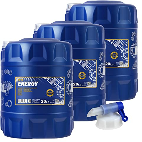 60L MANNOL Energy 5W-30 API SL/CF Öl Motoröl MN7511-20 inkl. Auslaufhahn