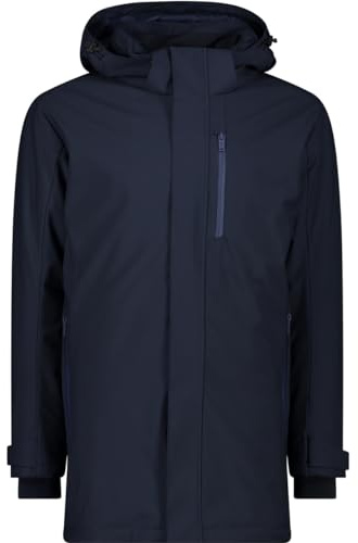 CMP - Man Parka Snaps Hood, Black Blue, 50