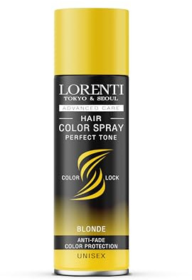 LORENTI TOKYO & SEOUL Color Haarspray Blonde - 150ml - Haar Farb-spray zum Verkleiden & Schminken für Karneval, Fasching, Halloween & Motto-Party - Haarfarbe Auswaschbar - Color Hair Spray
