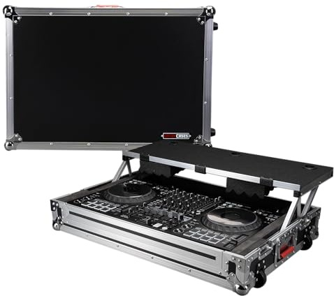 Gator Cases GTOUR Series ATA-Style Flight Case with Platform for the Pioneer DDJ-FLX10 DJ Controller; (GTOURDSPFLX10)
