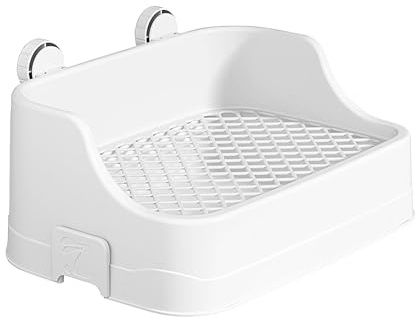 Inodoro de Conejos - Inodoro para Conejos | Bandeja de para Gatos de Gran Capacidad para Conejos | Inodoro de Conejo para Jaula | Inodoro Cuadrado para Mascotas con Hebilla | Entrenador para