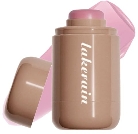 Multi-Use Makeup Face Blush Stick - Tinted Beauty Solid Moisturizer | Waterproof Natural Nude Makeup Blush for Eyes Lips & Cheeks (Soft pink, 01)