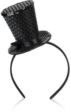 Carnival Top hat Headband Circus Top hat Dance Party Holiday Costume Decor Headpiece Mini Gothic Headband Tea Carnival Party Hats Hairband for Girls