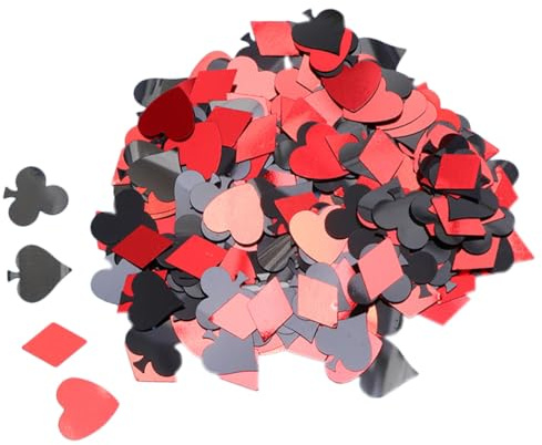Hemobllo Decorazioni per Feste Scarti di Poker Colorati 90G Decorazioni Sparsi Sul Tavolo per Matrimoni Compleanni e Shower Ritagli Creativi da Tavolo in Materiale Sicuro e Inodore