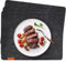 wortek Edles Platzset Filz 4er Set, Tischsets Abwaschbar, Platzdeckchen Tischuntersetzer Untersetzer Teller - Filzuntersetzer Tischunterlage Untersetzer Filz Teller Untersetzer Dunkelgrau 44x32 cm