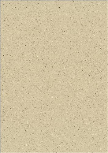 SIGEL DP623 Writing paper / letter paper / menu, A4, 100 g/m², grass paper, motiv on both sides, suitable for all printers, dark Beige, 100 sheets