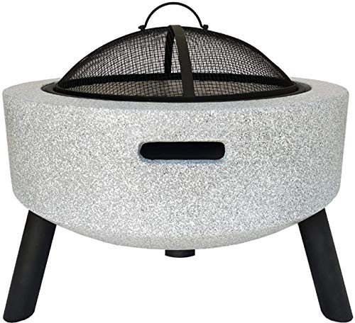 ZAANU Fogatas al Aire Libre de leña para Exteriores Fogatas al Aire Libre Tazón de Fuente de Fuego, Parrilla de Barbacoa de Magnesia, usada