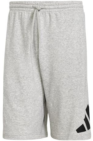 adidas Herren Essentials Big Logo French Terry Short, medium Grey Heather/Black, M