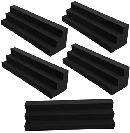 Parliky 5piezas Algodón Fonoabsorbente De Esquinas Espumas Insonorizantes Para Trampas De Graves Espumas Acústicas Para Grabación Paneles De Esquina Reducción De Ruido Para Ktv y Salas De