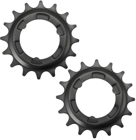 YINETTECH 2 Stück Fahrrad MTB schwarz 16 Zähne Einsatz Ritzel Größe Außendurchmesser 70 mm Innendurchmesser 34 mm geeignet für Nabenschaltung 3-7-8 Gang