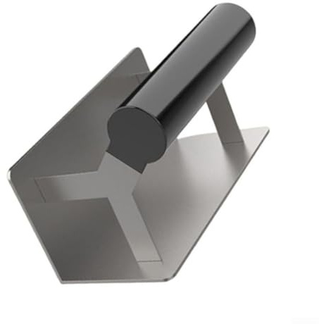 Pumixiy Corner Trowel Set, Stainless Steel Inner and Outer Corner Trowel, Lining Plastering Trowel Angled Hand Tool for Finishing Plaster Stucco Cement (Internal Corner)