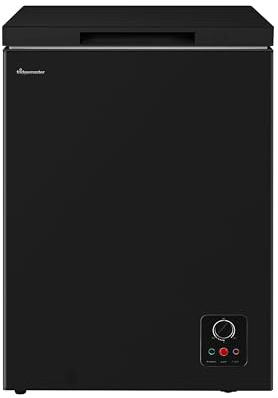 Fridgemaster MCF100EB 97L Chester Freezer 4 Star Freezer Rating - 44.4D x 57.8W x 85.8H cm Black - E Rated