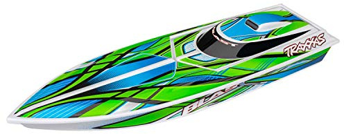 Traxxas Blast Boat RC + 12V Battery, Charger, White/Green