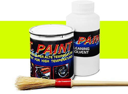 4R Quattroerre.it 16076 Peinture pour étrier de frein résistant aux hautes températures 100 ml Jaune fluo