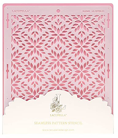 Lacupella Cake Decorating Stencil for Tall Buttercream Cake, Royal Icing, Ganache, Paint, Airbrush (Blume)