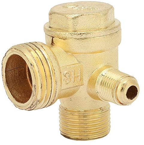 DEWIN Valvola Ritegno Compressore,Valvola Compressore Aria Sicurezza Compressore Collega Gli Accessori per Tubi (20 * 16 * 10mm）