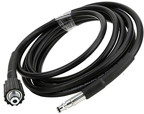 Manguera de lavado de alta presión de 5 m, conexión rápida, resistente a las torceduras, conectores roscados M22, reemplazo de arandela, manguera de extensión de lavado eléctrico de 5800 psi para