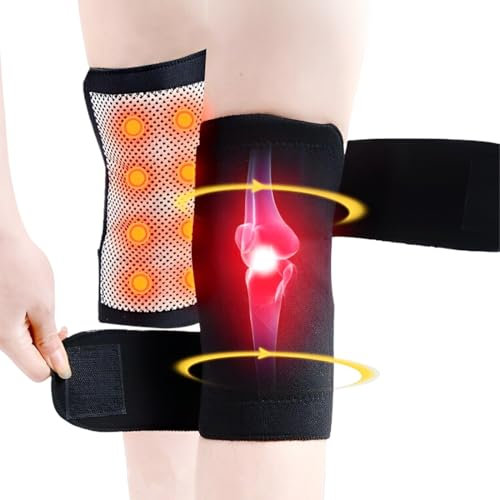 Genouillère Auto Chauffante, Genouillère Chauffante, Chauffante Manchon De Genou, Genouillère Thermique, Genouillère Coussin Chauffant, pour Soulager Les douleurs articulaires pour Arthrite