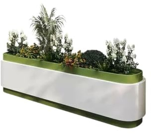 Utomhus Stor planteringslåda utomhus kombinerat landskap staket blomtråg Blommalåda(XS)