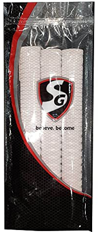 SG Cricketschläger-Griff, Hexa, Weiß, 3 Stück