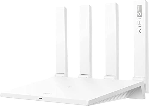 HUAWEI AX3-3000 Mbps/Dual Band WiFi Router, Dual-Core 6+, Speed up to 2402Mbps/5GHz+574Mbps/2.4GHz, 1 Gigabit WAN Port, 3 Gigabit LAN Ports, Parental Control, Guest Wi-FI, Blanc
