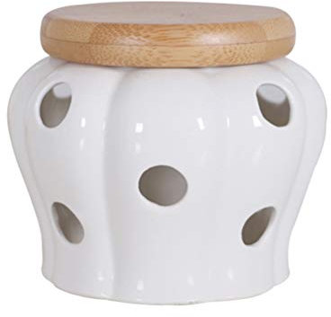 DOITOOL Porta Cipolle E Aglio Terracotta per Alimenti Aglio Custode di Aglio di di Stoccaggio di Forma di con in per La di Casa (Supporto Porta Aglio Piccolo