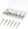 60 Stück Entebill Haarspangen für Frauen, Gingbiss 1,8 Zoll Silberfarben Haarclips mit Aufbewahrungsbox, Alligator Curl Hair Clips für Friseursalon, Friseur, DIY