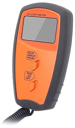 Medidor De Luz UV Digital Portátil, Medidor De Intensidad De UVA UVB De Mano, Medidor De Luxómetro De Luz For Exteriores, Luxómetro De Radiometes