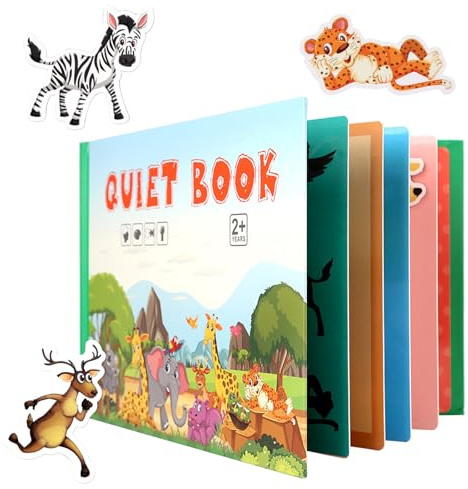 Montessori Quiet Book, Livre Calme Montessori for Toddlers, Interactive Busy Book, Montessori Toy, Livre de pâte Correspondant au Jeu de Puzzle, Livre de Jouets pour Enfants à partir de 3 préscolaire