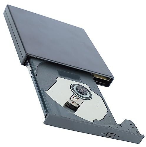 Extern CD DVD-enhet för Bärbar Dator, 24X High Speed ​​USB 2.0 Bärbar CD DVD-spelare Brännare, DVD CD VCD Drive Reader Writer för Mac OS Wins Desktop PC AIO