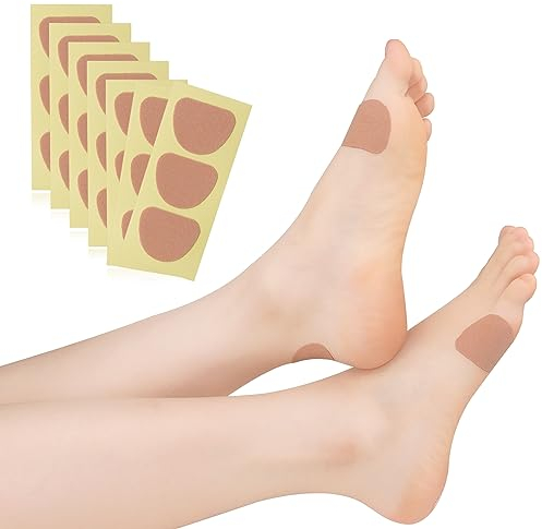 Blasenpflaster, 10 Blätter (30 Stück) Moleskin Blasenpflaster Ferse, Fersenpolster, Fersenschutz, Fersenpflaster, Blasenpflaster Set für Wandern, Gegen Blasen und Reibung