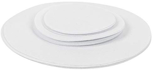 ANKROYU Separadores De Platos, Almohadilla Protectora De Placa De Fieltro, Separador De Almacenamiento Antifricción, Estera Aislante, Divisor De Platos De Porcelana(24 PCS)