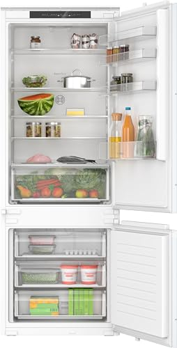 Bosch KBN965SE0 Serie 2, Frigorifero combinato Smart da incasso, Total No Frost, VitaFresh XXL, Tecnologia Inverter Intelligente, Home Connect, Luce LED, 193.5 x 69.1 cm, cerniera a traino