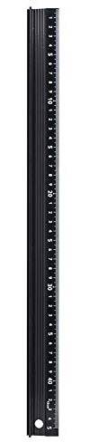 L-typ skärlinjal, metalllinjal, rak linjal, mätverktyg av aluminiumlegering för längdmätning (L-typ 45 cm)
