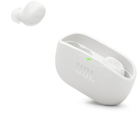 JBL Vibe Buds 2 - True Wireless Noise Cancelling Bluetooth Earbuds - White - JBLVBUDS2WHT