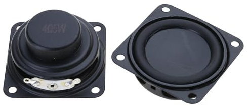 2 Stücke 52mm 4Ohm 5W Tragbare Lautsprecher 2 Zoll 16 Kerne Kleine Vollständige Paletten Gummi Seite Innere Magnetische Lautsprecher Ersatz